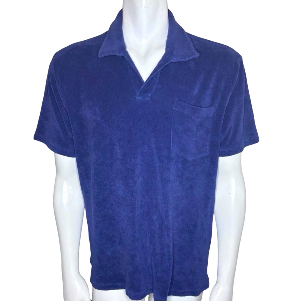 Criquet Terry Cloth Performance Golf Polo Shirt Size Large